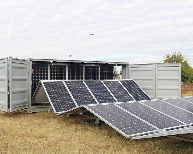 Cabine de production d'&eacute;nergie automatique &agrave; panneaux photovolta&iuml;ques mobiles