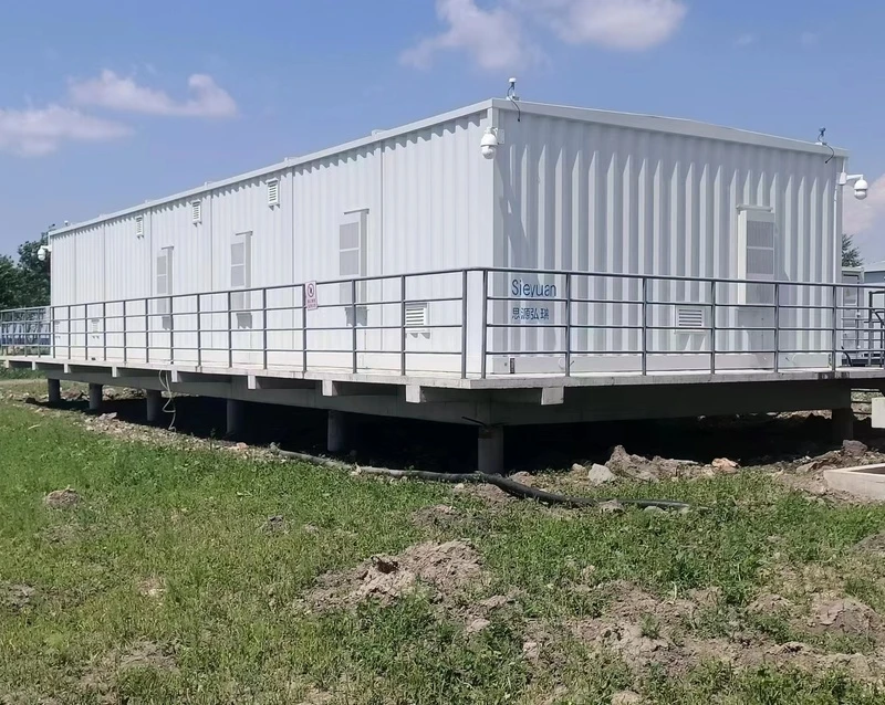 Cabine pr&eacute;fabriqu&eacute;e pour &eacute;quipement &eacute;lectrique &agrave; unit&eacute; unique