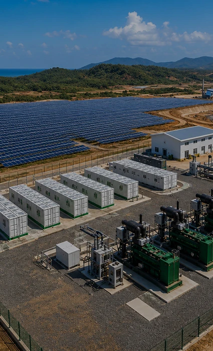 Ganfeng Lithium Sierra Leone Mine de Bombali Projet EPC de centrale hybride solaire-stockage-diesel TPA de 2&nbsp;M