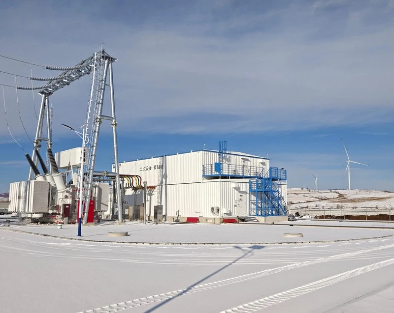Cabine de sous-station pr&eacute;fabriqu&eacute;e int&eacute;gr&eacute;e